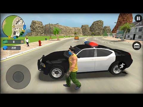 Go To Town 6: New 2021 #10 Driving To Home On Police Car - Huge Open City  - GTA 6 Android Gameplay