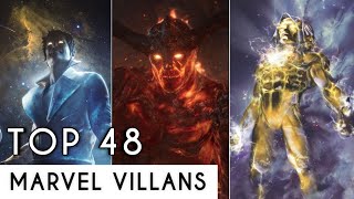 Top 48 Most Powerful Marvel Villains | 48 Marvel Villains From Comics And Movies | MCU | Urdu\Hindi