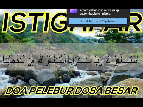 WATER ASMR DAN DOA ISTIGFAR DZIKIR PENENANG HATI ISTIGFAR PELEBUR DOSA