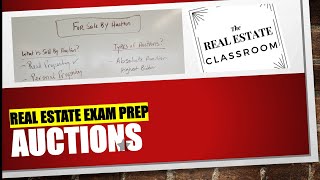 For Sale By Auction | Real Estate Exam Prep