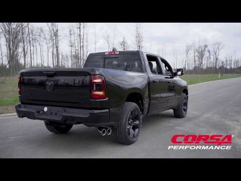 Listen to the Awesome Sounding CORSA Performance 2019-2023 Dodge Ram 1500 5.7L V8 Cat Back Exhaust