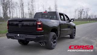 21036 Sport Cat-Back Exhaust System 2019 Ram 1500 5.7L V8 - Twin 4 in. Pro Series Polished Tips - video thumbnail 4