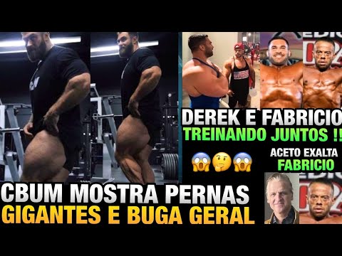 CBUM ESTÁ ABSURDO - FABRÍCIO E DEREK TREINANDO JUNTOS - ACETO EXALTA FABRÍCIO