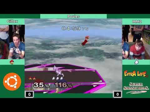 Melee @ Extra Life Café S2E6 - Gillox (Luigi) vs. MM2 (Mewtwo) - Poules