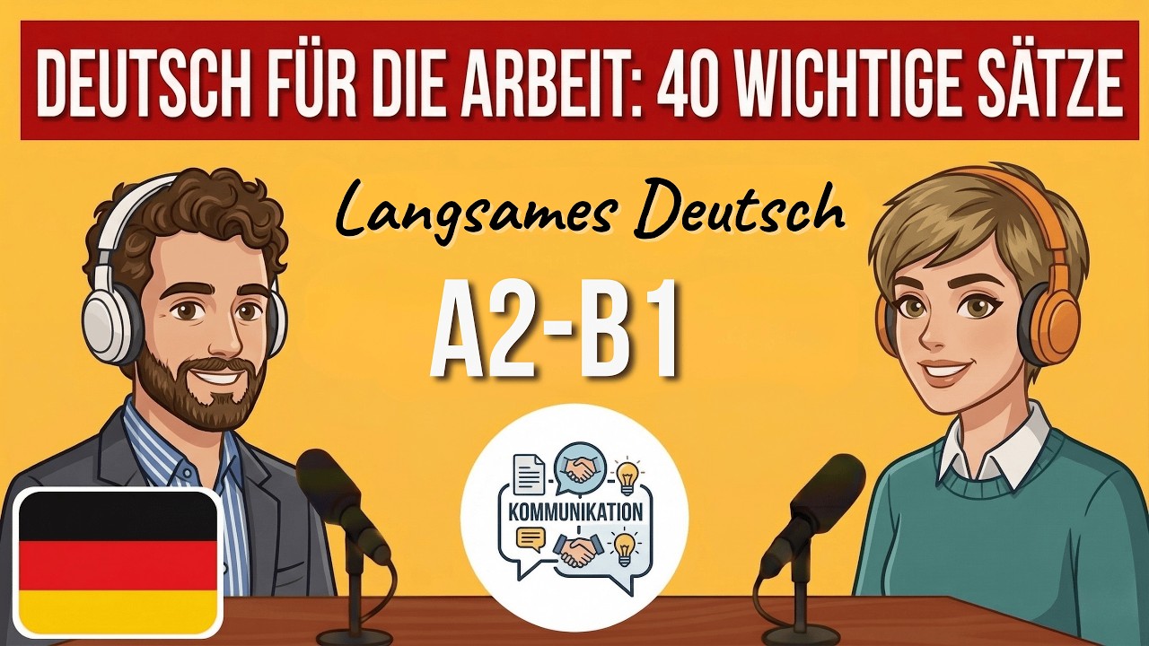 40 Wichtige Sätze für die Arbeit in Deutschland  A2-B1