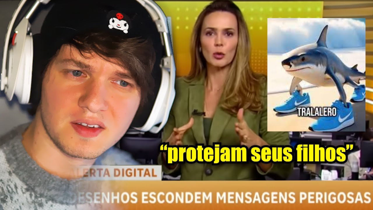 Vendo a TV Record cancelando os memes brainrot