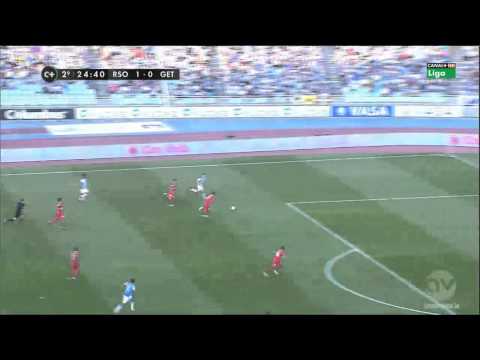 Real Sociedad 2-0 Getafe CF. Goles de Vela y Seferovic