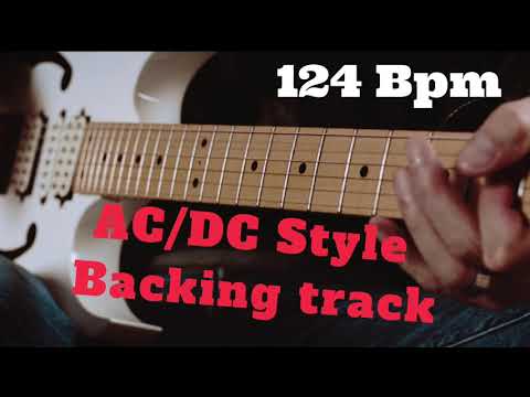AC/DC Style Backing track (124 Bpm)
