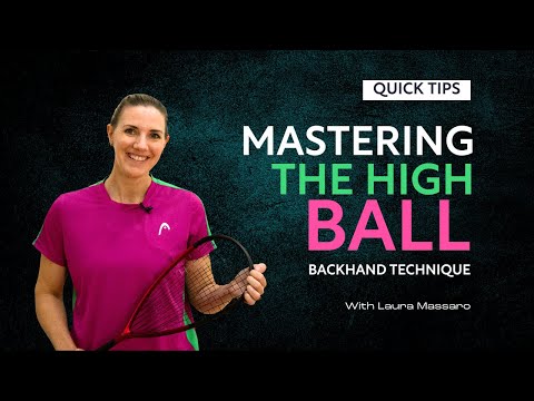 Squash Tips: High Ball Backhand Technique | With Laura Massaro