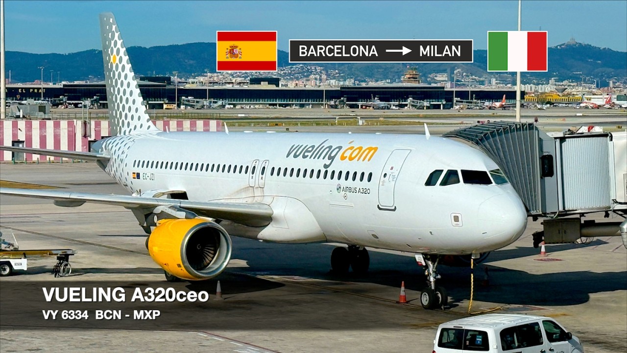 HOW VUELING BEATS RYANAIR! | Vueling A320ceo | Barcelona ✈ Milan MXP | Space Plus