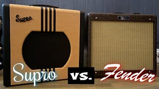 Video thumbnail for Supro Delta King 12 vs. Fender Blues Junior IV | Tube Amp Shootout! by Jack Fossett