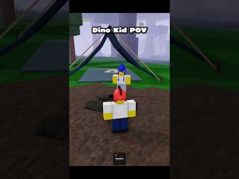 Dino Kid fights back in 99 Nights In The Forest #99nightintheforest #roblox