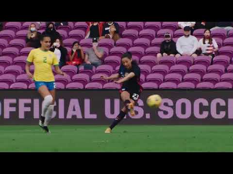 USWNT Christen goal vs. Brazil