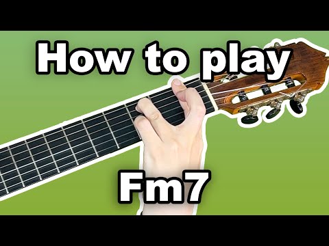 How to play Fm7 Chord on Guitar (F minor 7 Chord)