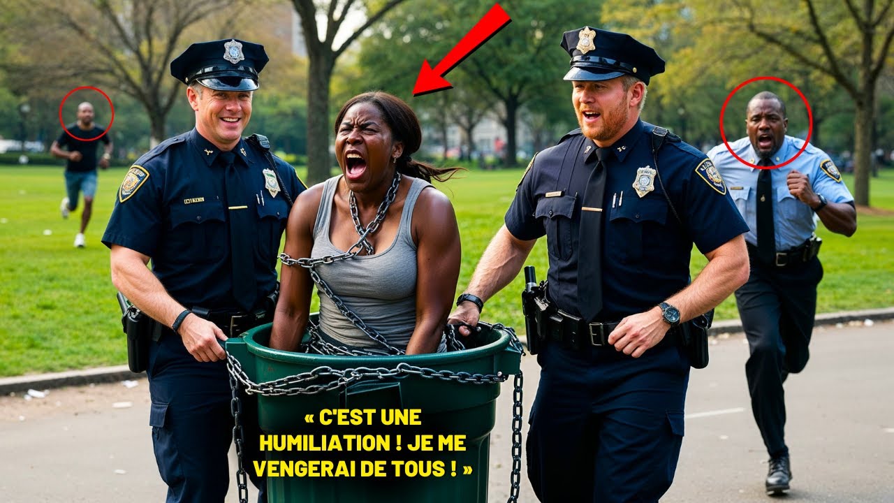 POLICIERS ONT ATTACHÉ UNE FEMME NOIRE À UN CONTENEUR À ORDURES, MAIS SON FILS ÉTAIT SHÉRIF