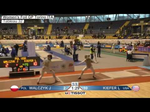 FE W F Individual Torino ITA Grand Prix 2016 T16 01 red KIEFER USA vs WALCZYK POL