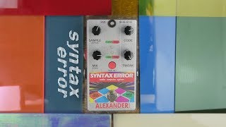 Video thumbnail for Alexander Pedals - Syntax Error by Knobs