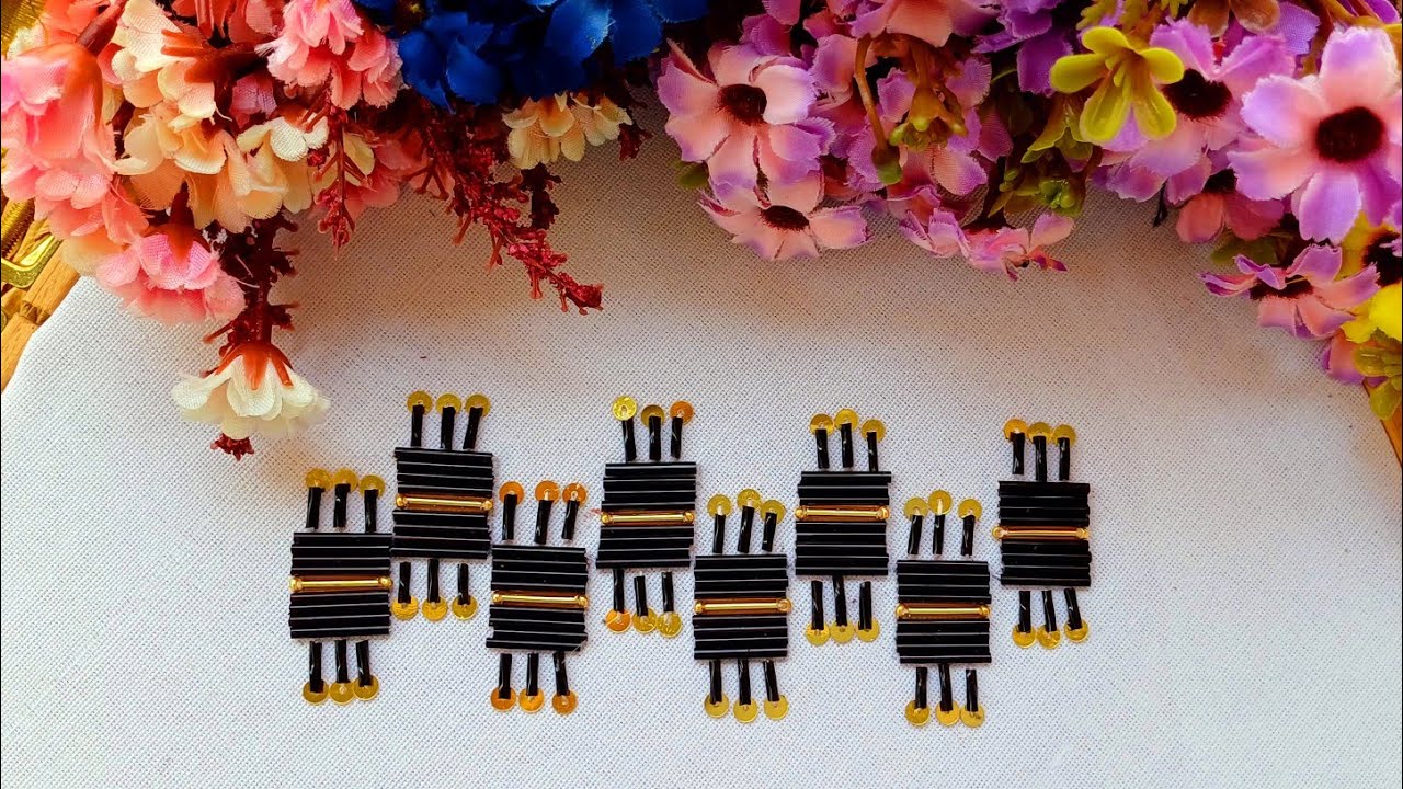 Have you ever sewn such a beautiful jewelry embroidery#diy