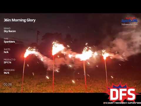 36" Morning Glory Sparkler (6pk)