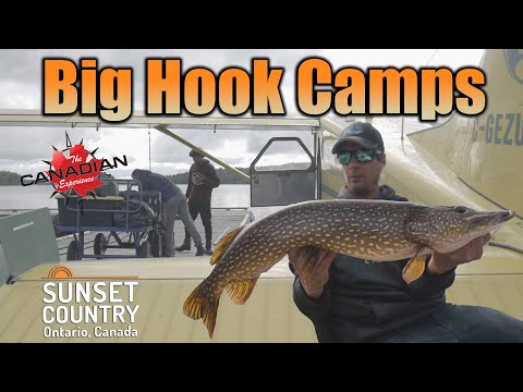 Remote Fly-In Pike & Walleye Fishing - Big Hook Camps Central Lake! - YouTube