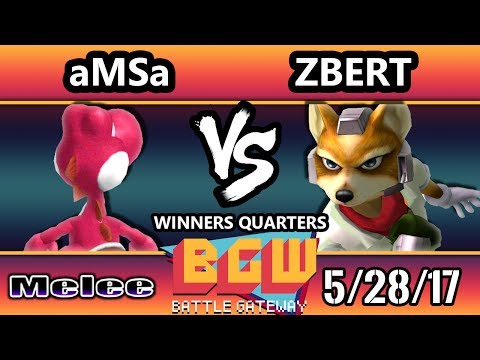 BGW16 SSBM - VGBC | aMSa (Yoshi) Vs. Zbert (Fox) Smash Melee Winners Quarters