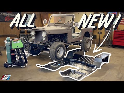 Fixing RUST - Welding New Floors Into My '77 Jeep CJ-7