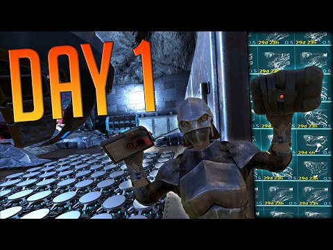 SOLO Raiding The Most Hidden Rathole On Day 1 Of Wipe - ARK