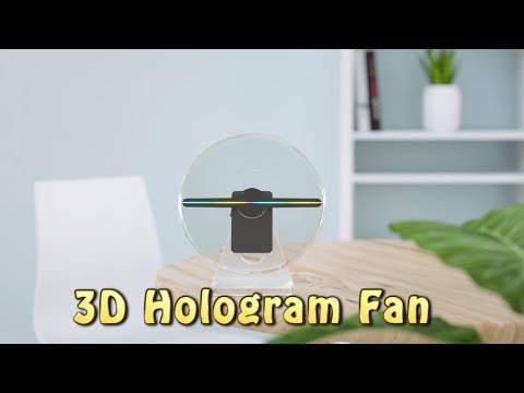 Tabletop 3D Hologram Fan with Wrist Band