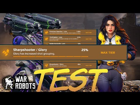 SHARPSHOOTER pilot skill testing for GLORY wep. | is it worth it | comparison | War robots game [WR]