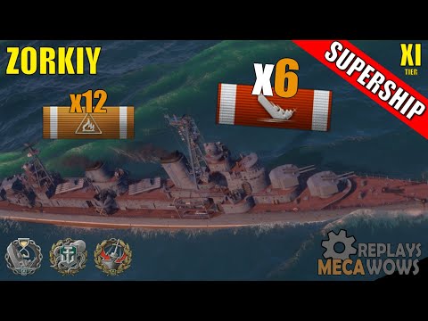Zorkiy, 6 kills, 152199 damage | World of Warships Gameplay
