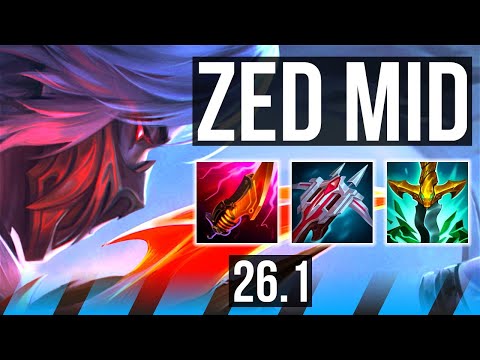 ZED vs YONE (MID) | 78K damage | EUW Challenger | 26.1