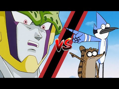 Mordecai and Rigby vs Perfect Cell