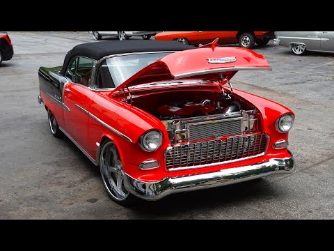 $200k Supercharged 55' Chevy Bel Air Convertible on Concave 24s!!