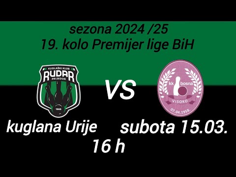 KK Rudar Prijedor  -  KK Bosna Visoko  19.kolo Premijer lige BiH  sezona 2024/25 subota 15.03.2025
