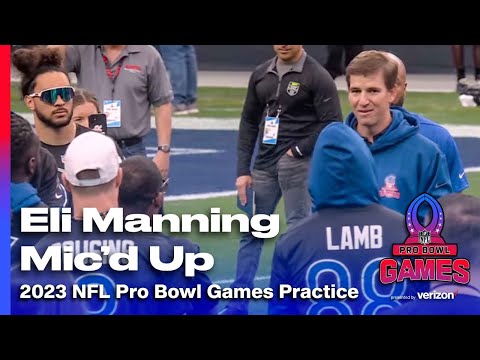 Eli Manning mic'd up with team NFC