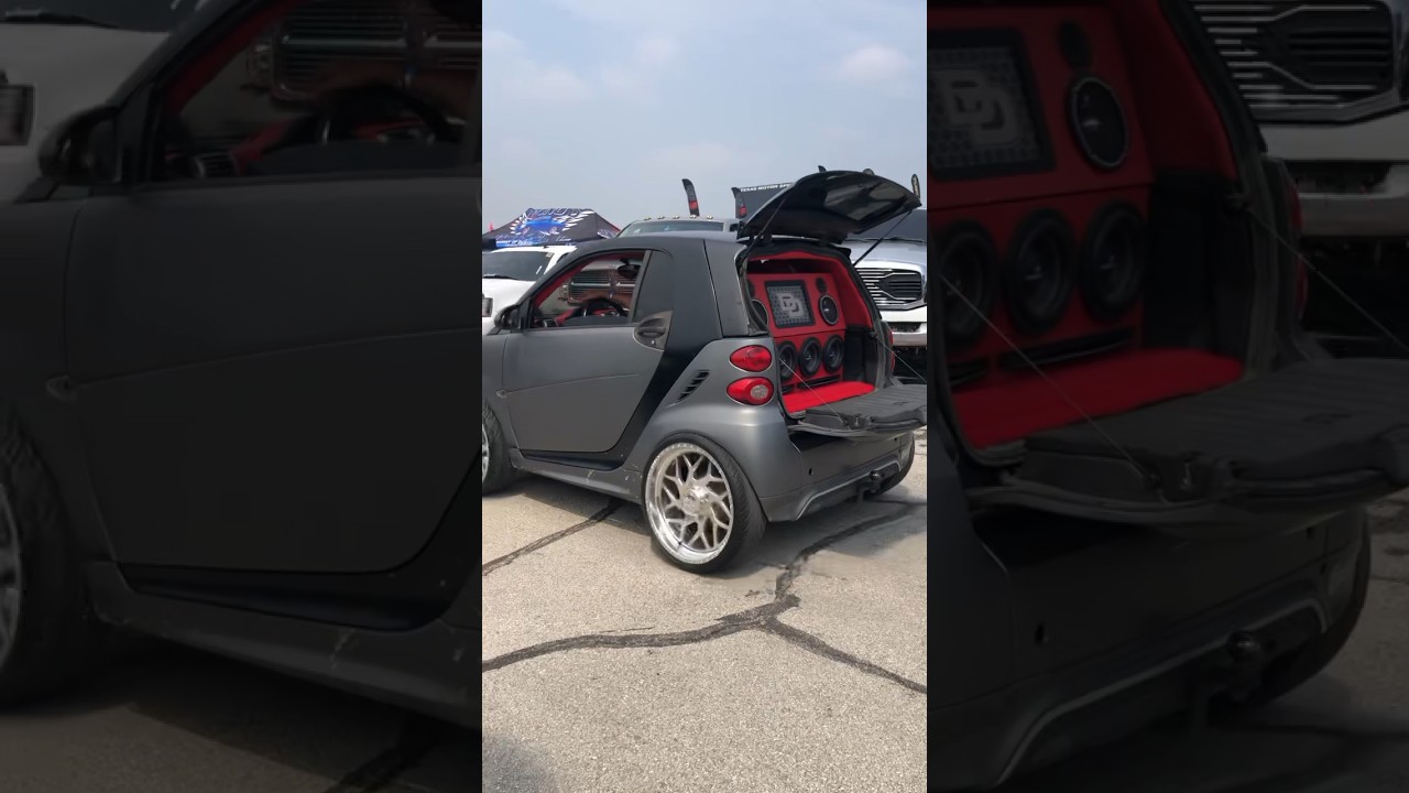 The Loudest Smart Car In Texas - #rgvtrucks #smartcars #audiocar #shorts