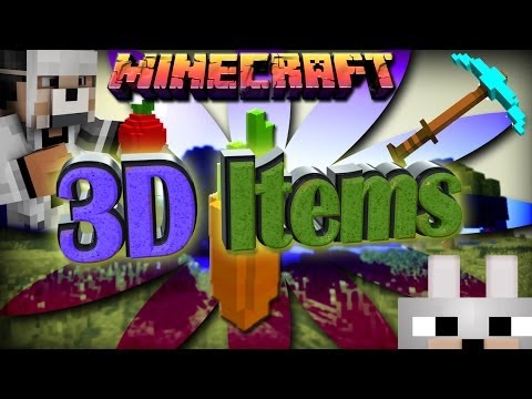 Minecraft Mods - Vanilla 3D Items 1.6.4 Review and Installation Tutorial