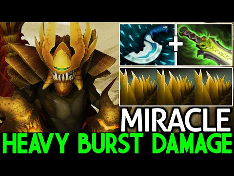 MIRACLE [Sand King] Real Monster Mid with Heavy Burst Damage Dota 2