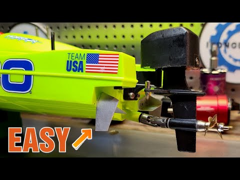 DIY Trim Tab/Turn Fin Set Proboat 17" Power Boat Racer  -