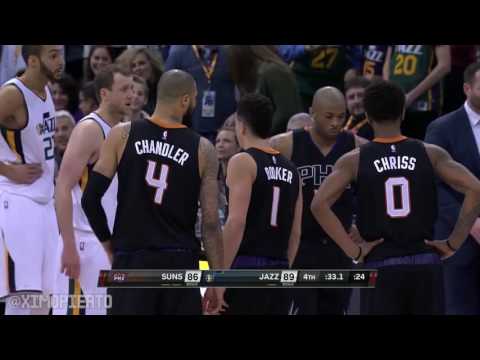 DEVIN BOOKER FIGHTS GOBERT! SUNS vs JAZZ