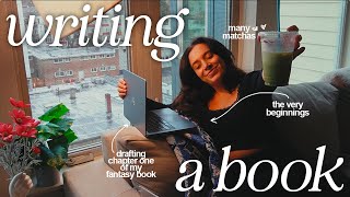 WRITE A BOOK WITH ME ✍🏼💗 the beginning of writing a fantasy novel | a writing vlog