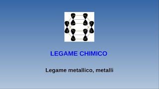 Lezioni di chimica - Legame chimico - 16 (legame metallico, metalli)