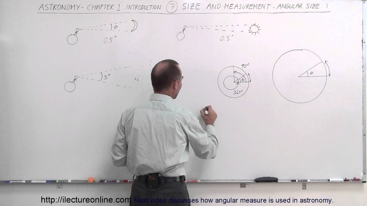 Astronomy - Chapter 1: Introduction (7 of 10) How to Measure Angular Size?