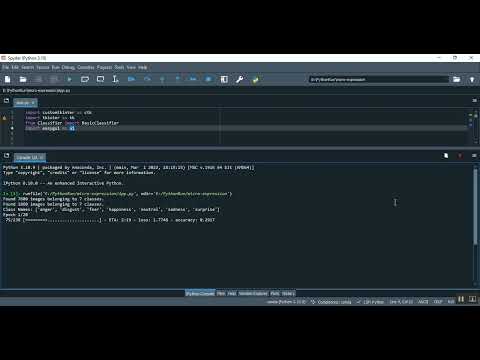 Micro Data Based expression Prediction TKinter  in Python Projects