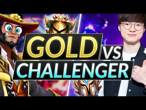 Low Elo vs. Challenger - The Difference Between a Gold MIDLANER and FAKER - LoL Guide