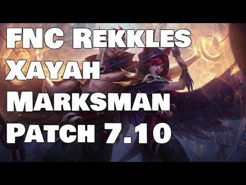 FNC Rekkles - Xayah vs Caitlyn Patch 7.10