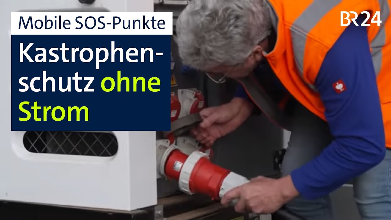 Mobile SOS-Punkte: Neues Katastrophenschutz-Konzept ohne Strom | Abendschau | BR24