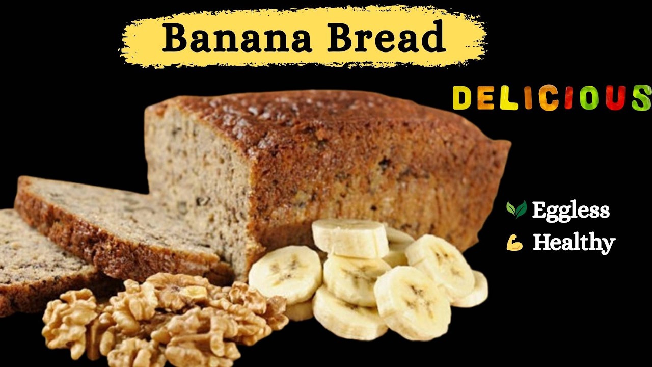 Eggless Healthy Banana🍌 Bread। बिना अंडे का Soft & Moist Banana Bread । Easy Homemade Recipe