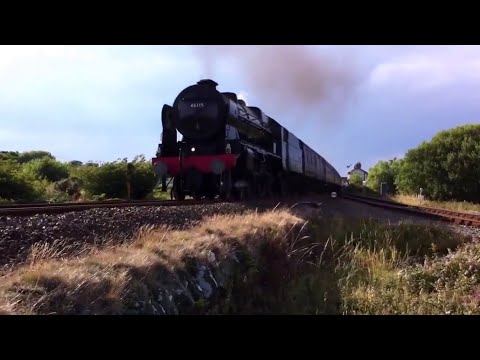 46115 Scots Guardsman, North Wales Coast Express Aug 2nd 2015 . Various locations in Wales