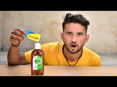 Don't Mix FeviKwik In Dettol - Shocking Results | Amazing Experiment  #nsexperiment #dettol